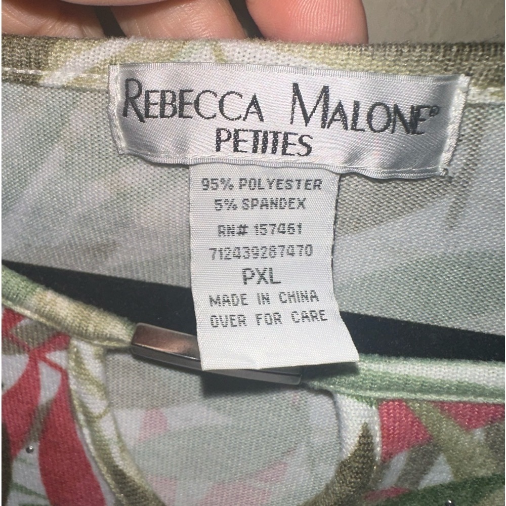 Rebecca Malone Tropical Long Sleeve Sweater Plus Extra Large - Picture 5 of 5